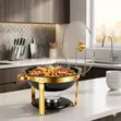 Old Dutch Black Granite Coated 6L Chafing Dish - 2