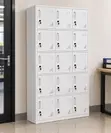 Boss Office Products 15-Door Steel Storage Locker - White - 4