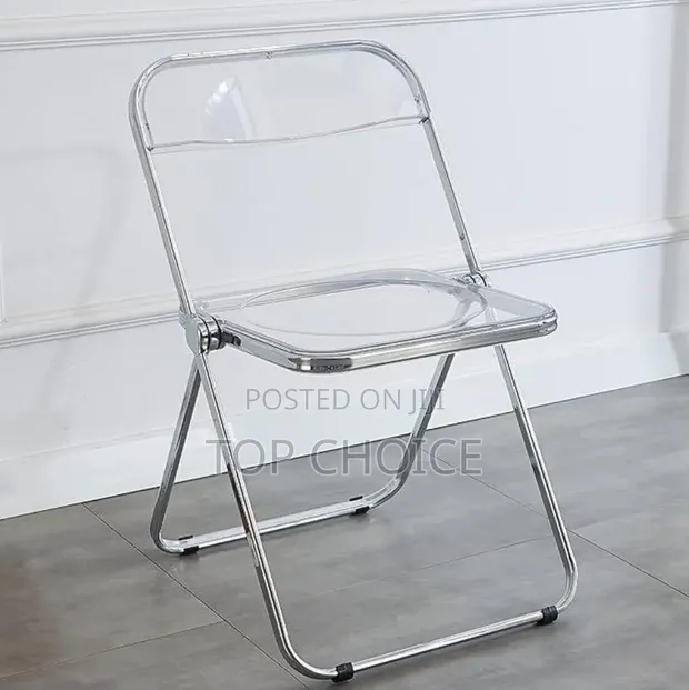 Transparent Foldable Chairs (Set of 2) - 1