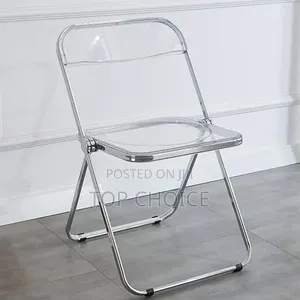 Transparent Foldable Chairs (Set of 2)