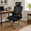 Ergonomic High Back Mesh Computer Executive Chair with Headrest - 5