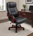 Executive Leather Office Chair - High Back Manager Chair - 1