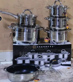 Edenburg 12-Piece Stainless Steel Cookware Set