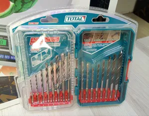 Total 16-Piece Drill Bit Set for Metal, Wood, Concrete