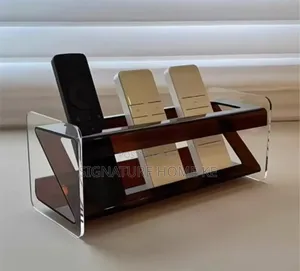High Quality Acrylic Remote Holder - Clear Brown