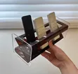 High Quality Acrylic Remote Holder - Clear Brown - 2