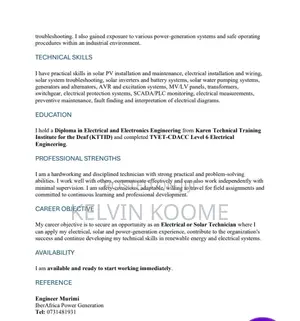 Electrical Technician Trainee - Engineering Graduate
