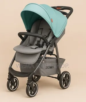 Stroller ya Mtoto Inayokunjwa na Kiti cha Raha & Kifaa cha Usalama