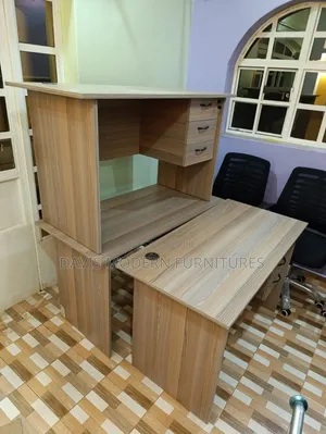 L-Shaped Office Desk 1.2M - Light Oak