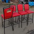 High Bar Red Branded Chairs (Used) - 1