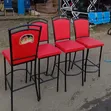 High Bar Red Branded Chairs (Used) - 2