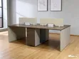 4-Way Office Workstation - Walnut & Cream - 2