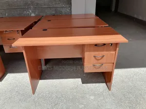 Cherry Wood Office Desk - 1.2M, 3 Drawers