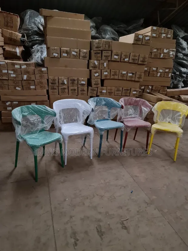 Modern Plastic Cafe Chair - Brand New - 1