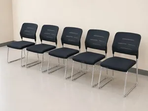 Mesh Cantilever Visitor Chairs (Set of 2) - Black