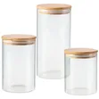 Glass Cereal Container with Bamboo Lid - 2