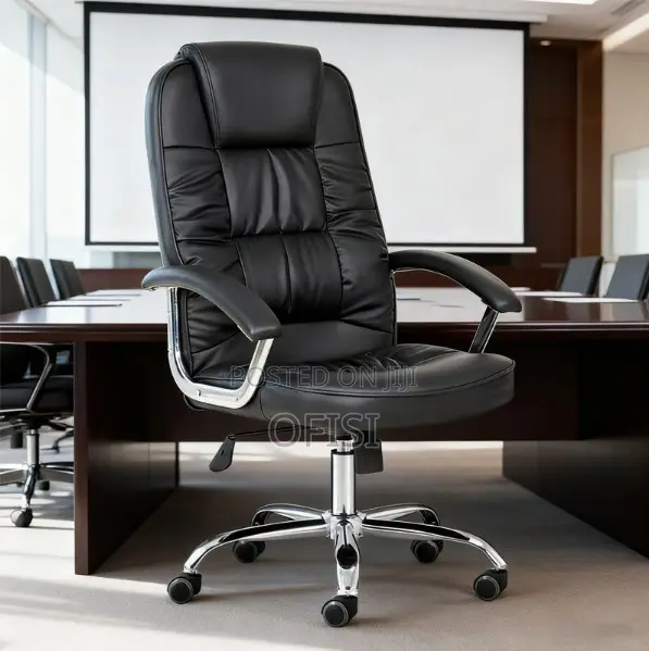 Executive Swivel Leather Office Chair - 1
