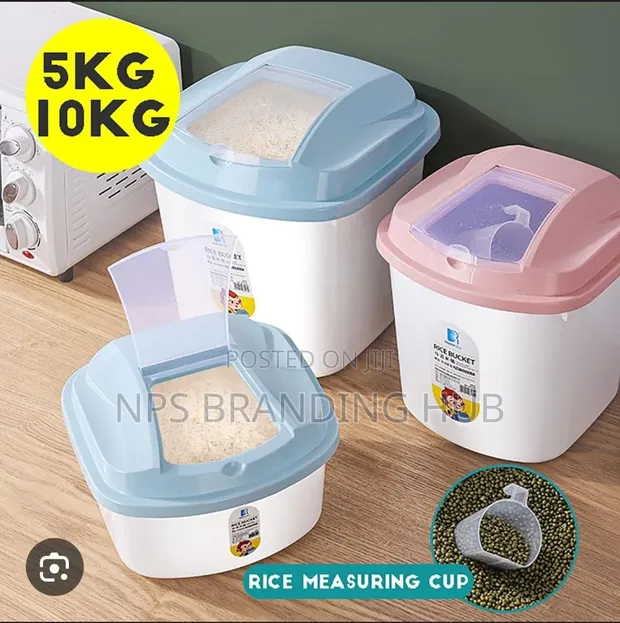 Plastic Cereal/Rice Buckets 5kg & 10kg - 1