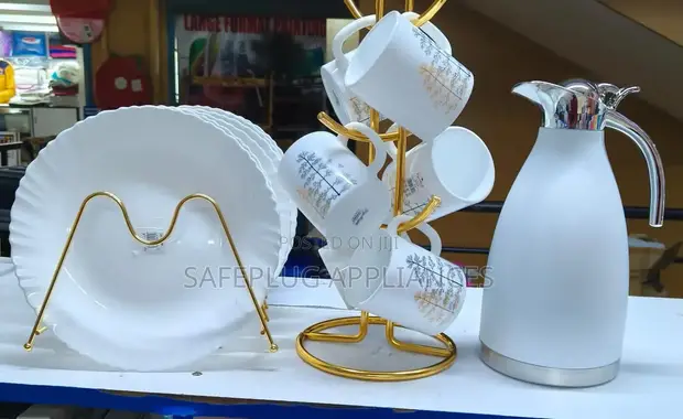 12-Piece Ceramic Dinner Set with Jug - 1