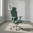 Fabric Orthopedic Office Chair - Green - 5