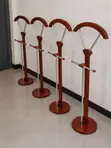 Wooden Coat Stand with Chrome Hooks - 4