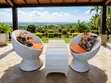 Elegant Large Rattan Chairs and U-Shaped Table Set - 1