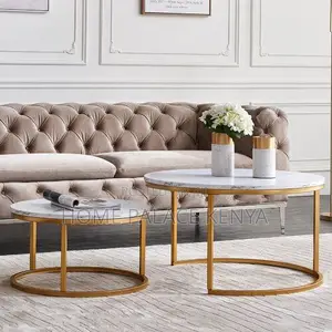 Luxury Marble Nesting Coffee Tables Set of 2
