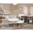 Luxury Marble Nesting Coffee Tables Set of 2 - 4