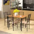 High Quality 4 Person Dining Set with Wooden Top - 2