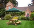 Comfortable Outdoor Conversation Set with Garden Umbrella - 1