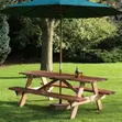 Comfortable Outdoor Conversation Set with Garden Umbrella - 5