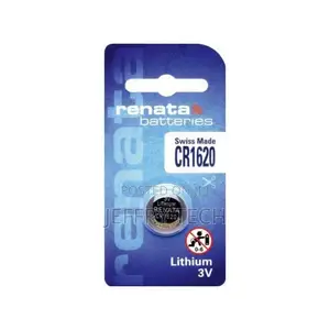 Renata CR 1620 Lithium 3V Battery - Silver - 1 Year Warranty