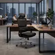 Executive Orthopedic Office Chair with Adjustable Armrests - 2