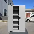 2-Door Full Metallic Office Storage Cabinet - White - 1