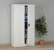 2-Door Full Metallic Office Storage Cabinet - White - 3