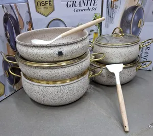Amberay Granite Casserole Set — 11 Pieces
