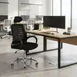 Mesh Adjustable Home Office Headrest Chair - Black - 2