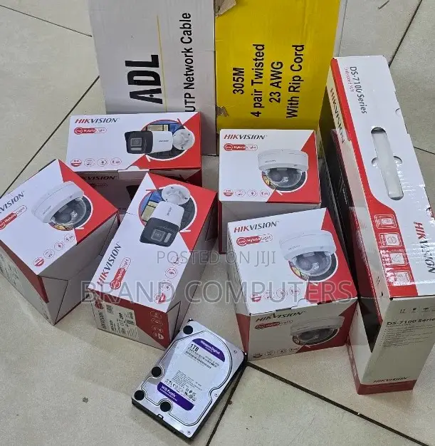 Hikvision 4-Channel IP CCTV Kit with Color Night Vision - 1