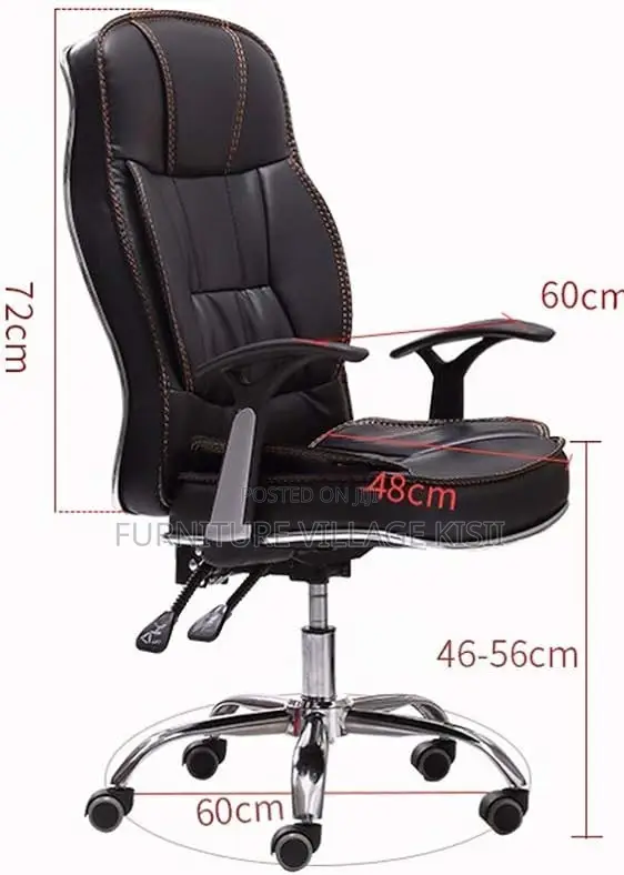 Executive Ergonomic Leather Office Chair - 1