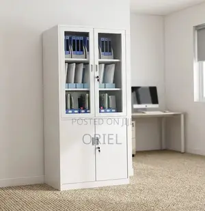 2-Door Steel Office Cabinet - Brand New