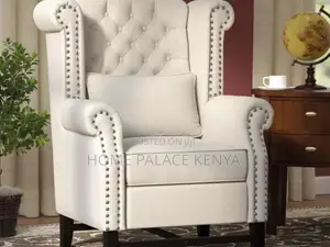 Premium Upholstered Accent Chair - Red Velvet