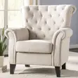 Premium Upholstered Accent Chair - Red Velvet - 4