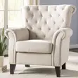 Premium Upholstered Accent Chair - Red Velvet - 5