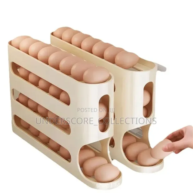 4 Layer Rolling Egg Holder Dispenser - 1