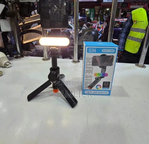 Q34 Phone Gimbal + Selfie Stick - 1