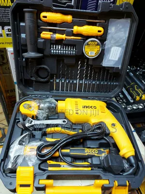 Brand New Ingco 68-Piece Corded Impact Drill Set