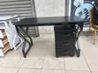 Brand New Metallic Flame Desk with 3 Drawer Pedestal - 2