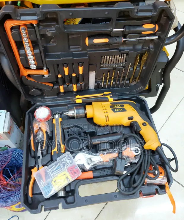 Brand New Zera Corded Impact Drill Set - 1