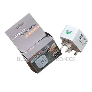 Universal USB Travel Adapter with 4 International Plugs