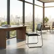 Office Visitor Chair - Leather, Sled Base - 3